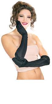 Long Black Gloves