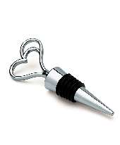 Bottle Stopper Double Hearts