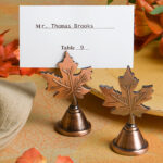 Copper Leaf Place card Holder