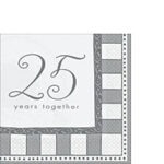 25th Anniversary Tableware Lunch Napkins