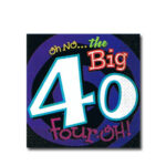 Oh No Big 40 Beverage Napkins