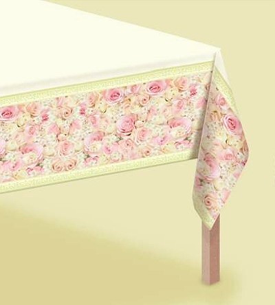Tableware Bridal Shower Dazzling Rosegold Table Cover