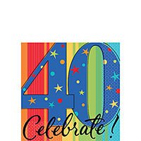 A Year 40 Celebrate Napkins