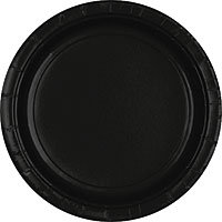 Tableware Black Paper Plates – Lunch 24ct
