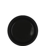 Tableware Black Plastic Plates - Dessert 20ct