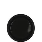Tableware Black Plastic Plates – Dessert 20ct