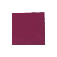 Tableware Burgundy Beverage Napkins 50ct