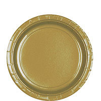 Tableware Gold Paper Plates – Lunch