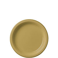 Tableware Gold Plastic Dessert Plates20ct
