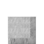 Tableware Silver Beverage Napkins 50ct
