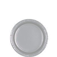 Tableware Silver Paper Plates - Dessert 24ct