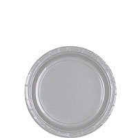 Tableware Silver Paper Plates – Dessert 24ct