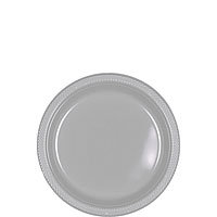 Tableware Silver Plastic Plates - Dessert 20ct