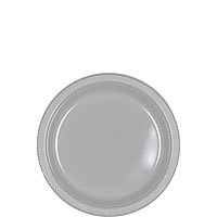 Tableware Silver Plastic Plates – Dessert 20ct