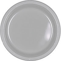 Tableware Silver Plastic Plates – 10 1/2 in 20ct