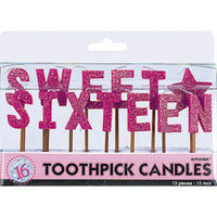 Sweet Sixteen – Toothpick Candles
