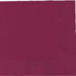 Tableware Burgundy Lunch Napkins 50ct