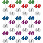 A Year 40- Birthday String Decoration