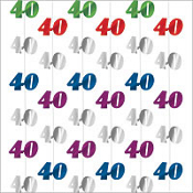 A Year 40- Birthday String Decoration