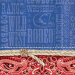 Tableware Bandana Ranch Beverage Napkins