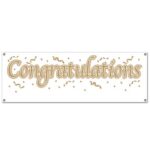 Banner Congratulation 65x21in