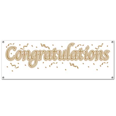 Banner Congratulation 65x21in