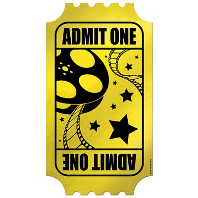 Hollywood Foil Golden Ticket