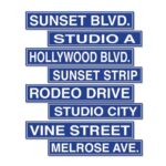 Cutouts Hollywood Street Signs
