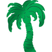 Cutout Palm Tree Foil