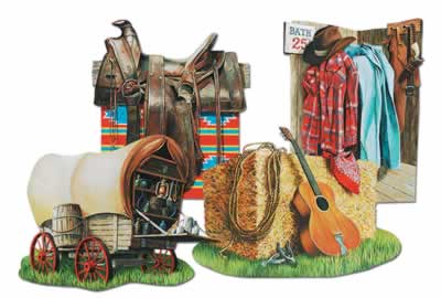 Cowboy Cutouts (4/pkg)