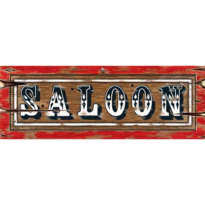 Cutout Saloon Sign