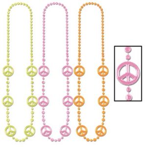 60's Peace Sign Beads