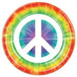 60’s Tableware Tie Dyed Plates