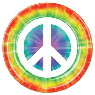 60’s Tableware Tie Dyed Plates