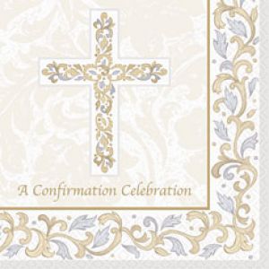 Grace Confirmation Beverage Napkins