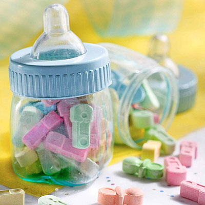 Favor Fillable Baby bottle Blue/Pink assorted