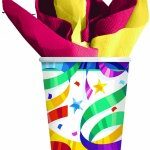 Party  Streamers Paper Cups