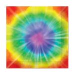 60’s Tableware Tie Dyed Luncheon Napkins