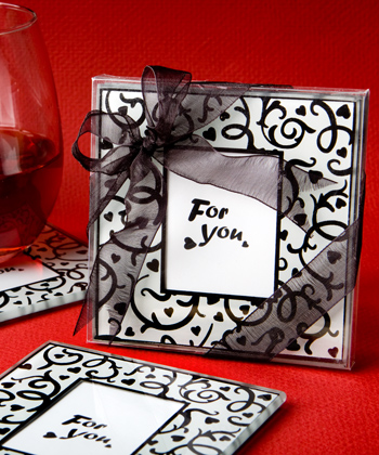 Coasters Heart And Flourish Photo 2ct
