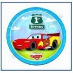 1st Birthday Pixar Cars Lunch Plates
