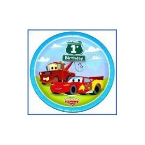 1st Birthday Pixar Cars Dessert Plates