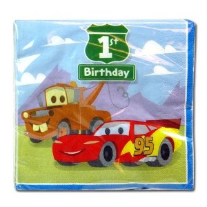 1st Birthday Pixar Cars Lunch Napkins