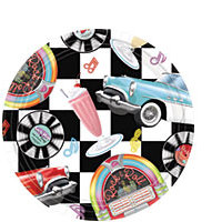 Rock & Roll Sock Hop Dessert Plates