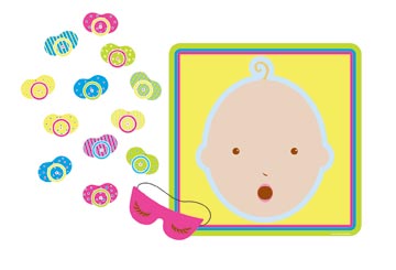 Baby Shower Game Pin The Pacifier On Baby