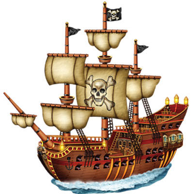 Decor Cutout Pirate Ship