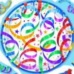 TAbleware A Streamers party Dessert Plates