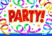 Party Streamers Invitations 8ct