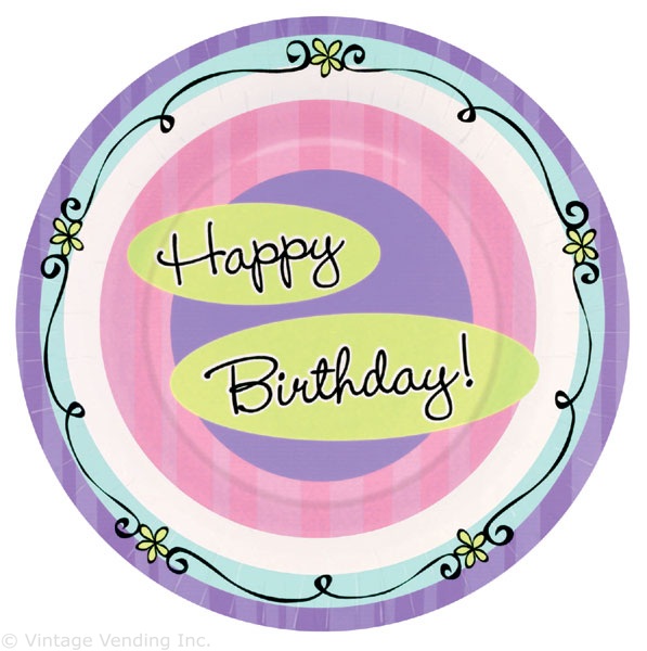 Tableware Forever Young HBD Plates