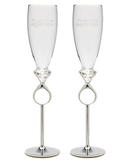 Champagne Flutes Diamond