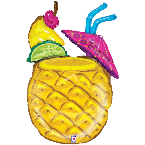 Luau Balloon Singing Pineapple Drink